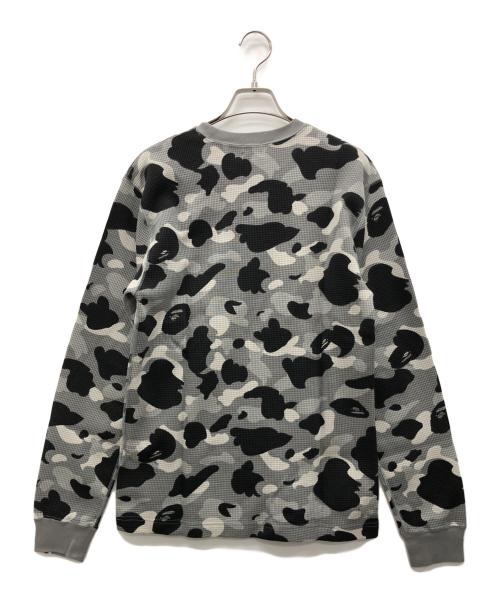A BATHING APE（ア ベイシング エイプ）A BATHING APE (ア ベイシング エイプ) 長袖サーマルカットソー グレー サイズ:M 未使用品の古着・服飾アイテム