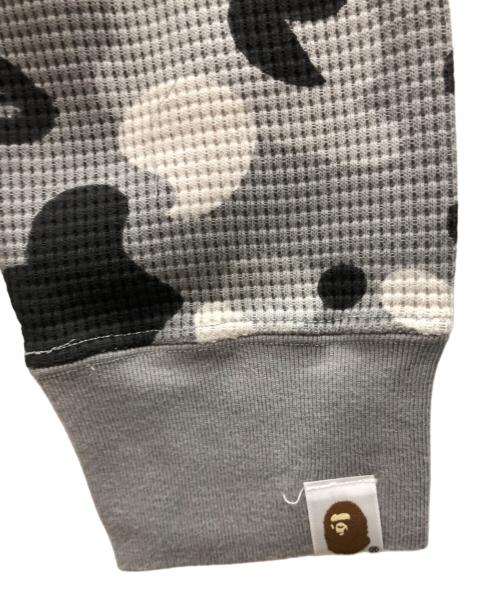 A BATHING APE（ア ベイシング エイプ）A BATHING APE (ア ベイシング エイプ) 長袖サーマルカットソー グレー サイズ:M 未使用品の古着・服飾アイテム