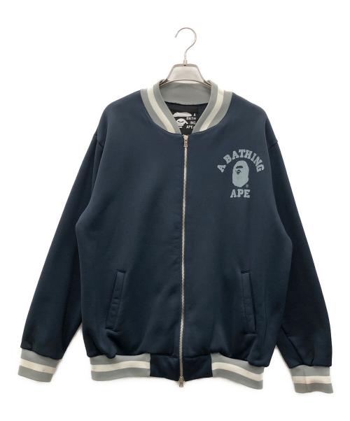 A BATHING APE（ア ベイシング エイプ）A BATHING APE (ア ベイシング エイプ) ジップパーカー ネイビー サイズ:Lの古着・服飾アイテム