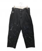 9090×POCHAMA9090×ポッチャマ）の古着「ペインターパンツ」｜ブラック