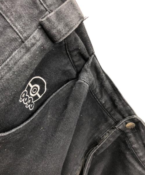 9090（9090）9090 (9090) POCHAMA (ポッチャマ) ペインターパンツ ブラック サイズ:XLの古着・服飾アイテム