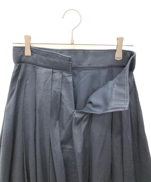 ebure（エブール）EBURE (エブール) マキシ丈タックギャザースカート ネイビー サイズ:38の古着・服飾アイテム