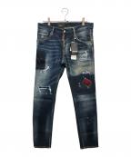 DSQUARED2ディースクエアード）の古着「ダメージ加工デニムパンツ」｜インディゴ