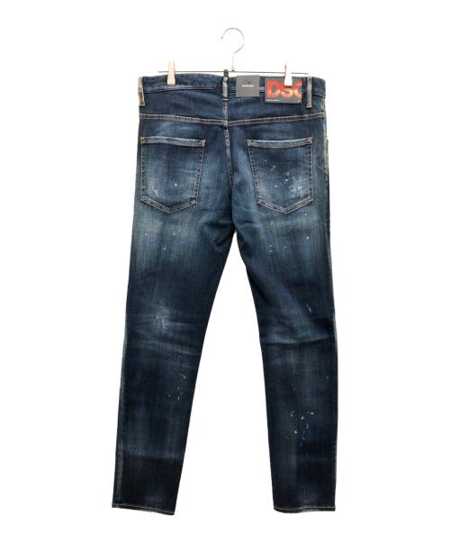 DSQUARED2（ディースクエアード）DSQUARED2 (ディースクエアード) ダメージ加工デニムパンツ インディゴ サイズ:50 未使用品の古着・服飾アイテム