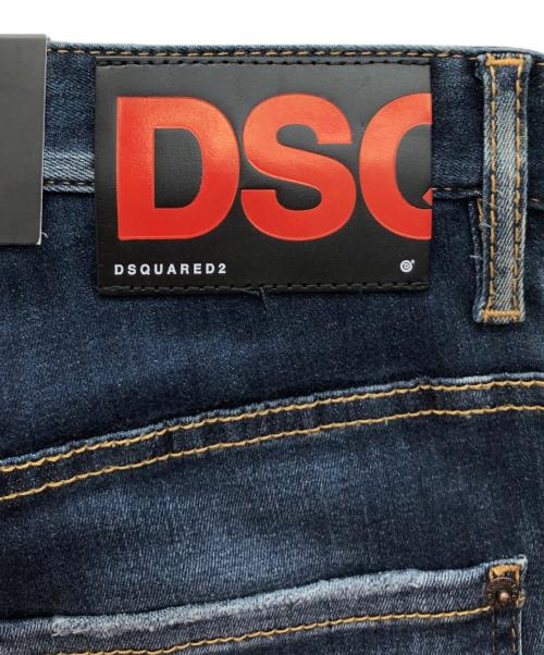 DSQUARED2（ディースクエアード）DSQUARED2 (ディースクエアード) ダメージ加工デニムパンツ インディゴ サイズ:50 未使用品の古着・服飾アイテム