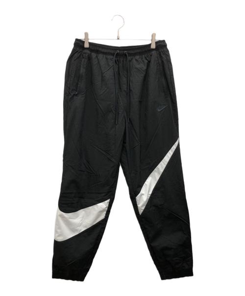 NIKE（ナイキ）NIKE (ナイキ) BIG SHOOSH WOVEN PANTS ブラック サイズ:L 未使用品の古着・服飾アイテム