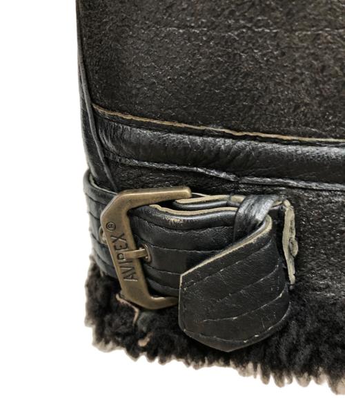 AVIREX（アヴィレックス）AVIREX (アヴィレックス) Ｂ-3ムートンジャケット ブラック サイズ:38の古着・服飾アイテム