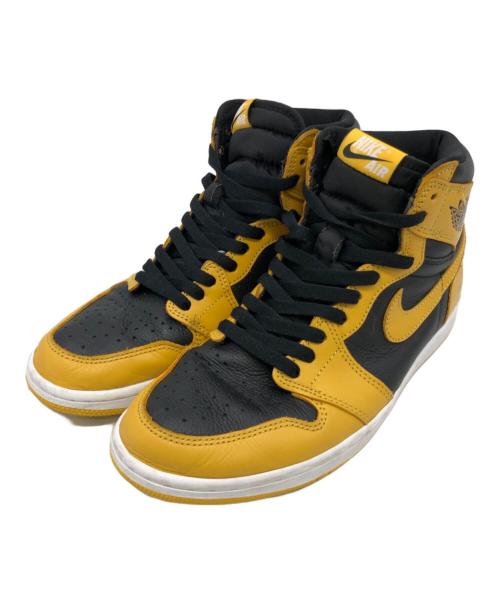 NIKE（ナイキ）NIKE (ナイキ) Air Jordan 1 High OG Pollen ブラック×イエロー サイズ:27.5㎝の古着・服飾アイテム