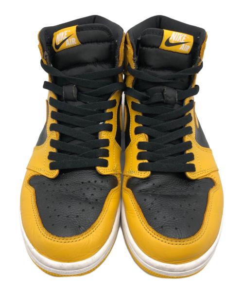 NIKE（ナイキ）NIKE (ナイキ) Air Jordan 1 High OG Pollen ブラック×イエロー サイズ:27.5㎝の古着・服飾アイテム