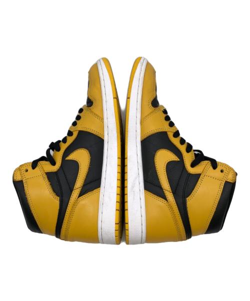 NIKE（ナイキ）NIKE (ナイキ) Air Jordan 1 High OG Pollen ブラック×イエロー サイズ:27.5㎝の古着・服飾アイテム