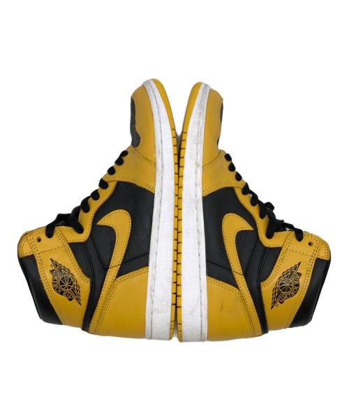 NIKE（ナイキ）NIKE (ナイキ) Air Jordan 1 High OG Pollen ブラック×イエロー サイズ:27.5㎝の古着・服飾アイテム