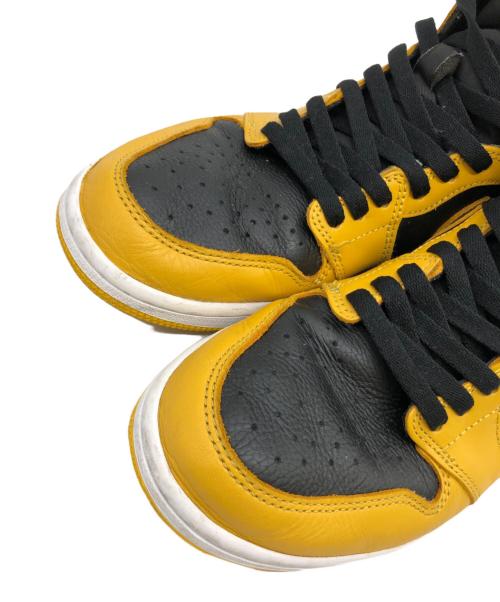 NIKE（ナイキ）NIKE (ナイキ) Air Jordan 1 High OG Pollen ブラック×イエロー サイズ:27.5㎝の古着・服飾アイテム