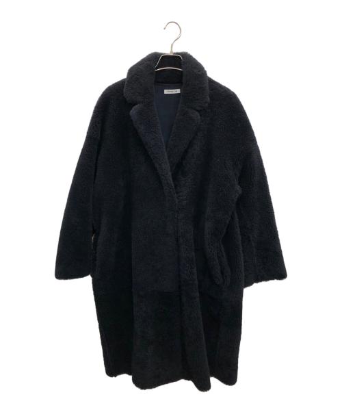 EVERYDAY I LIKE.（エヴリデイ アイ ライク）EVERYDAY I LIKE. (エヴリデイ アイ ライク) シープスキンコート ネイビー サイズ:Free 未使用品の古着・服飾アイテム