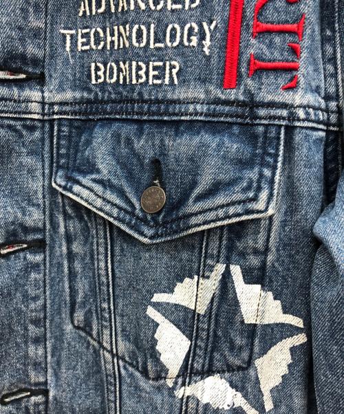 AVIREX TYPE BLUE（アヴィレックス タイプブルー）AVIREX TYPE BLUE (アヴィレックス タイプブルー) B-2 デニムジャケット インディゴ サイズ:Lの古着・服飾アイテム