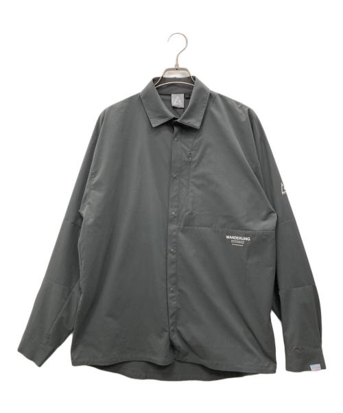 ROGER EGGER（ロジャーエーガー）ROGER EGGER (ロジャーエーガー) ベルクシャツ グレー サイズ:L 未使用品の古着・服飾アイテム