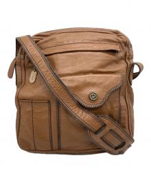 PORTER（ポーター）の古着「レザーショルダーバッグ」｜ブラウン