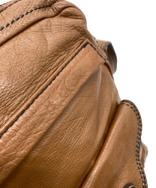 PORTER（ポーター）PORTER (ポーター) レザーショルダーバッグ ブラウンの古着・服飾アイテム