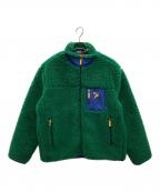 POLO RALPH LAURENポロ・ラルフローレン）の古着「パイルフリースハイブリットジャケット」｜グリーン