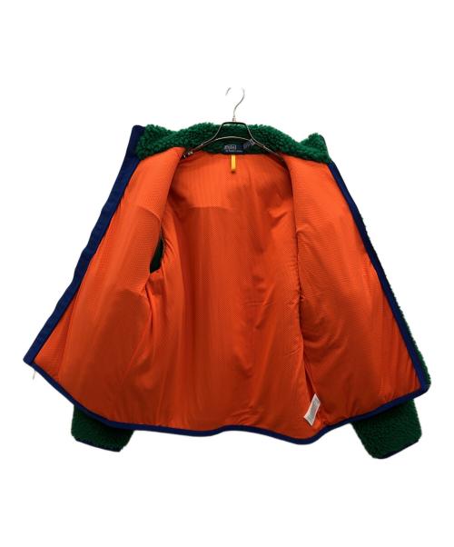 POLO RALPH LAUREN（ポロ・ラルフローレン）POLO RALPH LAUREN (ポロ・ラルフローレン) パイルフリースハイブリットジャケット グリーン サイズ:Lの古着・服飾アイテム