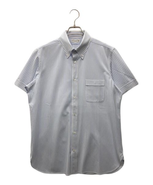 MACKINTOSH LONDON（マッキントッシュ ロンドン）MACKINTOSH LONDON (マッキントッシュ ロンドン) ボタンダウンシャツ ブルー×アイボリー サイズ:Lの古着・服飾アイテム