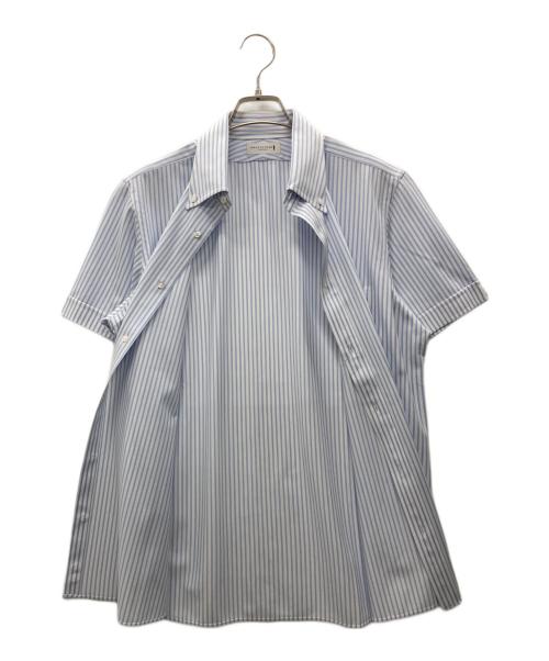MACKINTOSH LONDON（マッキントッシュ ロンドン）MACKINTOSH LONDON (マッキントッシュ ロンドン) ボタンダウンシャツ ブルー×アイボリー サイズ:Lの古着・服飾アイテム