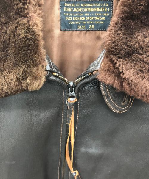 BUZZ RICKSON'S（バズリクソンズ）BUZZ RICKSON'S (バズリクソンズ) G-1 フライトジャケット ブラウン サイズ:36（S～M)の古着・服飾アイテム