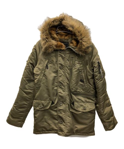 ALPHA（アルファ）ALPHA (アルファ) N-3Bタイプコート オリーブ サイズ:Sの古着・服飾アイテム