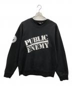 SUPREME×UNDERCOVER×PUBLIC ENEMYシュプリーム×アンダーカバー×パブリック エネミー）の古着「スウェット」｜ブラック