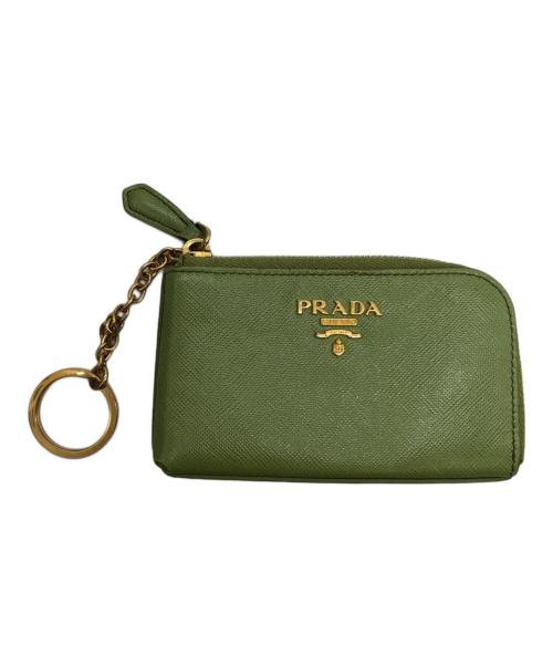 PRADA（プラダ）PRADA (プラダ) コインケース 黄緑の古着・服飾アイテム