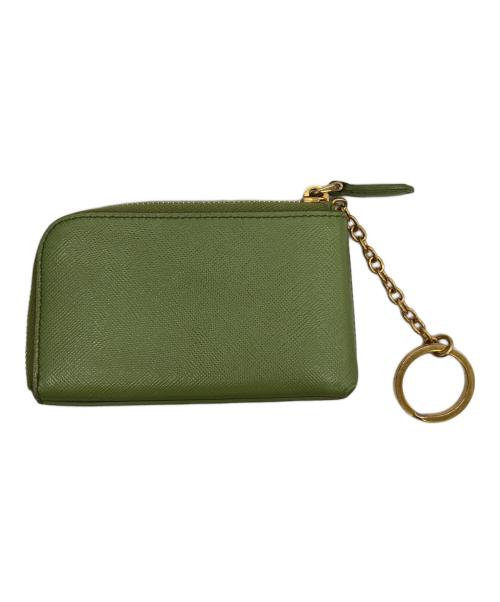 PRADA（プラダ）PRADA (プラダ) コインケース 黄緑の古着・服飾アイテム