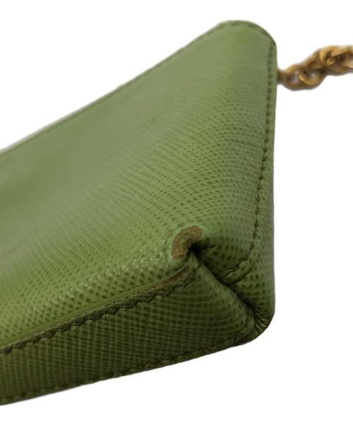 PRADA（プラダ）PRADA (プラダ) コインケース 黄緑の古着・服飾アイテム