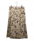 MARGARET HOWELLマーガレットハウエル）の古着「プリーツスカート」｜アイボリー