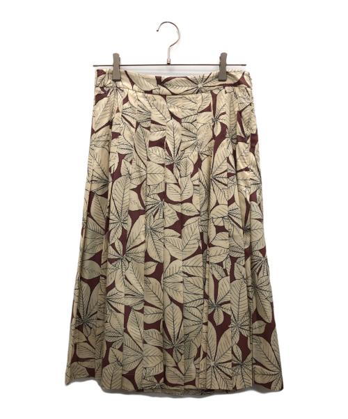 MARGARET HOWELL（マーガレットハウエル）MARGARET HOWELL (マーガレットハウエル) プリーツスカート アイボリー サイズ:2（M～L）の古着・服飾アイテム