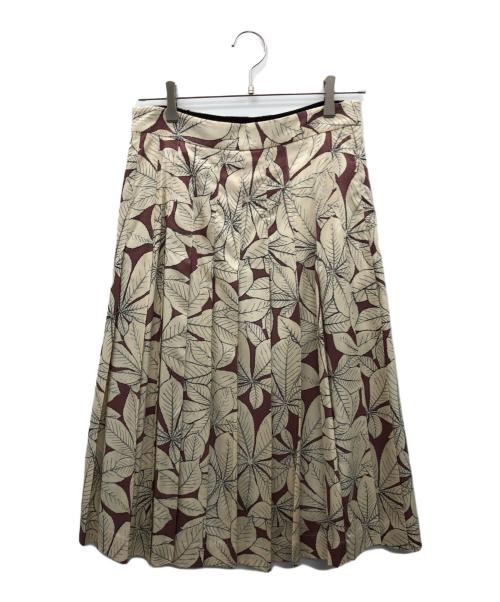 MARGARET HOWELL（マーガレットハウエル）MARGARET HOWELL (マーガレットハウエル) プリーツスカート アイボリー サイズ:2（M～L）の古着・服飾アイテム