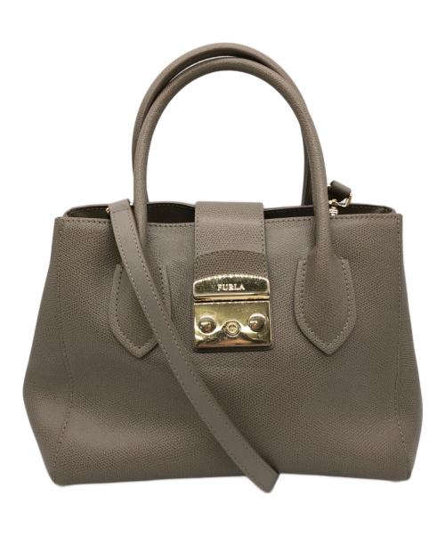 FURLA（フルラ）FURLA (フルラ) 2WAYバッグ グレーの古着・服飾アイテム