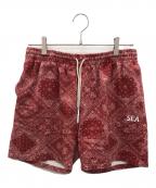 WIND AND SEAウィンダンシー）の古着「ハーフパンツ」｜レッド