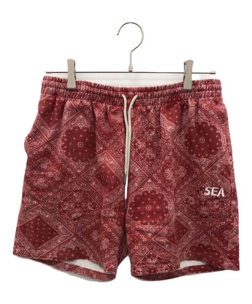 WIND AND SEA（ウィンダンシー）WIND AND SEA (ウィンダンシー) ハーフパンツ レッド サイズ:Mの古着・服飾アイテム