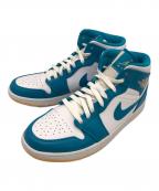NIKEナイキ）の古着「Air Jordan 1 Mid Aquatone」｜ホワイト×ブルー