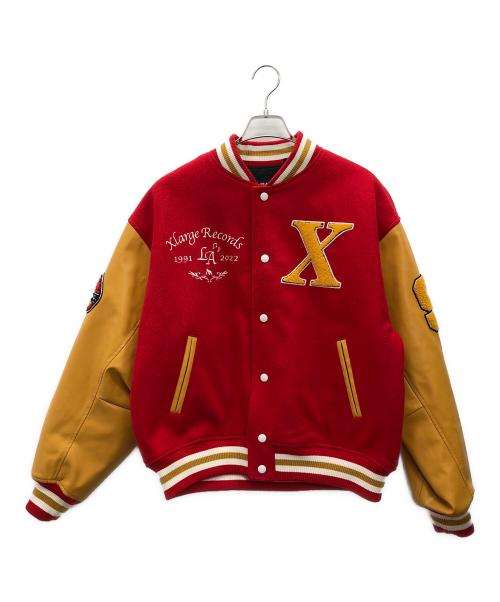 X-LARGE（エクストララージ）X-LARGE (エクストララージ) スタジャン レッド×キャメル サイズ:Mの古着・服飾アイテム