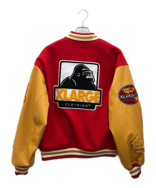 X-LARGE（エクストララージ）X-LARGE (エクストララージ) スタジャン レッド×キャメル サイズ:Mの古着・服飾アイテム