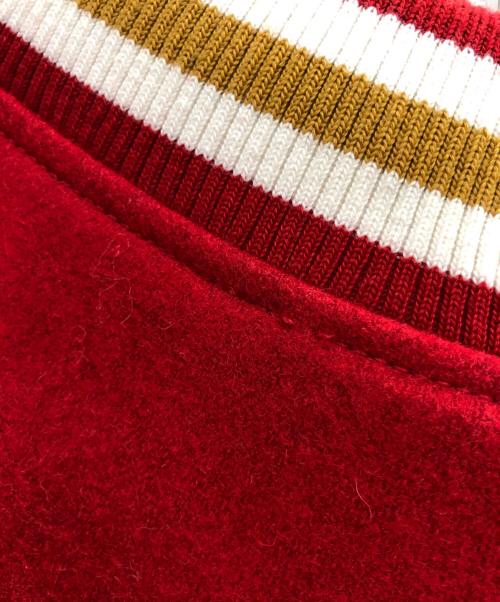 X-LARGE（エクストララージ）X-LARGE (エクストララージ) スタジャン レッド×キャメル サイズ:Mの古着・服飾アイテム