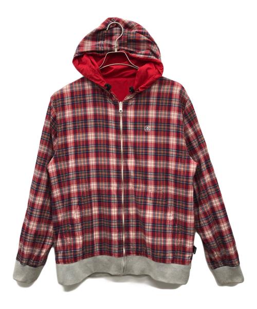 stussy（ステューシー）stussy (ステューシー) リバーシブルジャケット レッド サイズ:XLの古着・服飾アイテム
