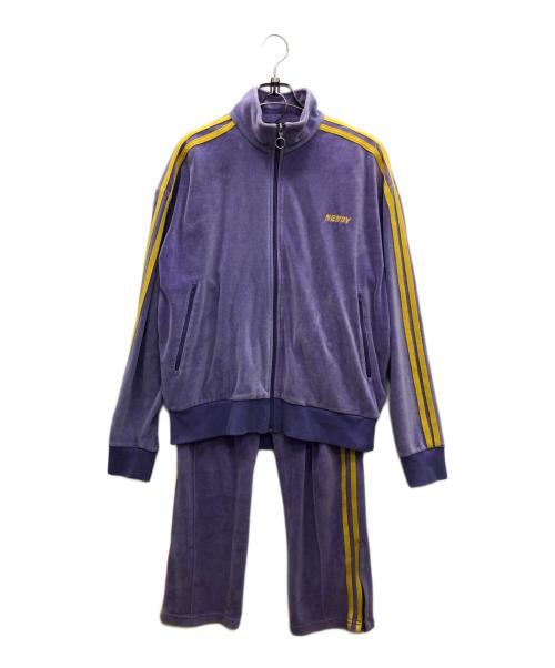 NERDY（ノルディ）NERDY (ノルディ) ベロアジャージセットアップ ラベンダー サイズ:Sの古着・服飾アイテム