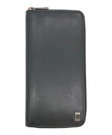 dunhill（ダンヒル）の古着「ラウンドファスナー財布」｜ブラック