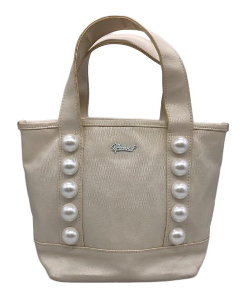 MUVEIL（ミュベール）MUVEIL (ミュベール) MUGUET (ミュゲ) ハンドバッグ アイボリーの古着・服飾アイテム