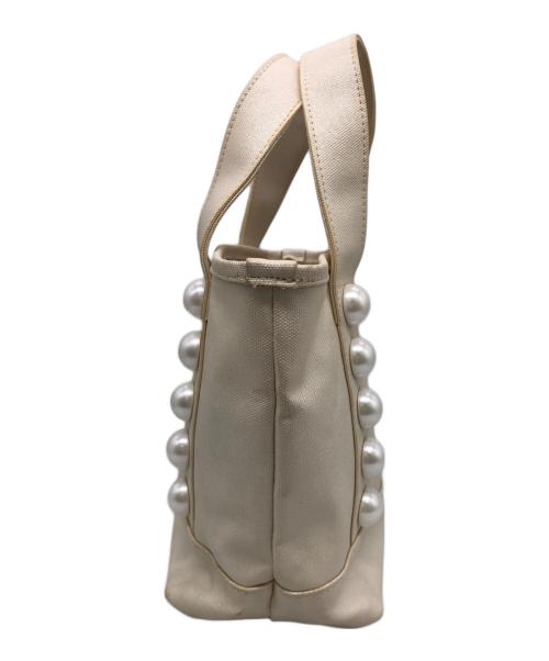 MUVEIL（ミュベール）MUVEIL (ミュベール) MUGUET (ミュゲ) ハンドバッグ アイボリーの古着・服飾アイテム