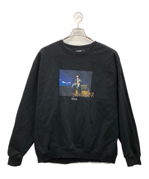 XLARGE（エックスラージ）XLARGE (エックスラージ) NAS (ナズ) PHOTO CREWNECK SWEATSHIRT ブラック サイズ:XLの古着・服飾アイテム
