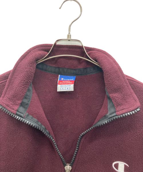 Champion（チャンピオン）Champion (チャンピオン) ハーフジップスウェット エンジ サイズ:Lの古着・服飾アイテム