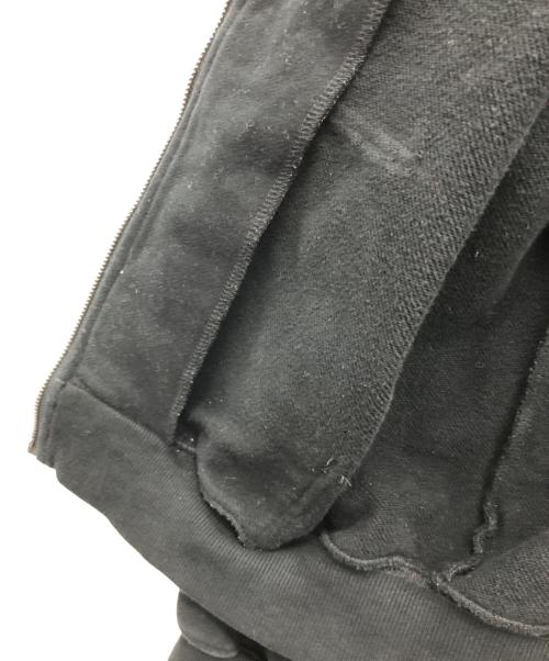 unknown（アンノウン）Unknown (アンノウン) ラインストーンジップパーカー ブラック サイズ:Lの古着・服飾アイテム