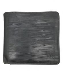 LOUIS VUITTON（ルイ ヴィトン）の古着「2つ折り財布」｜ブラック